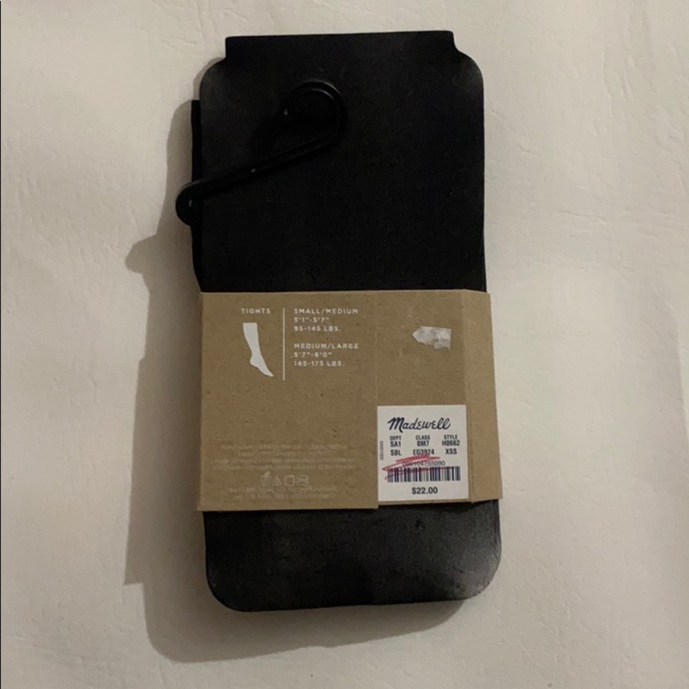 Madewell Sheer Black Tights - Picture 5 of 8